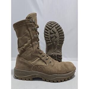 Belleville Men's 7.5R Brown Leather Military Boots USGI Steel Toe Combat #Q6q